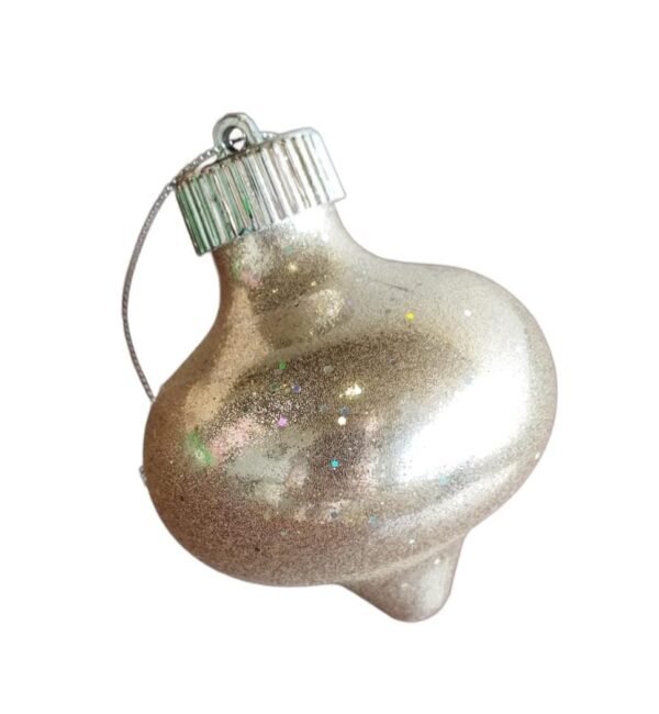 Gota de Navidad oro rosa escarchada