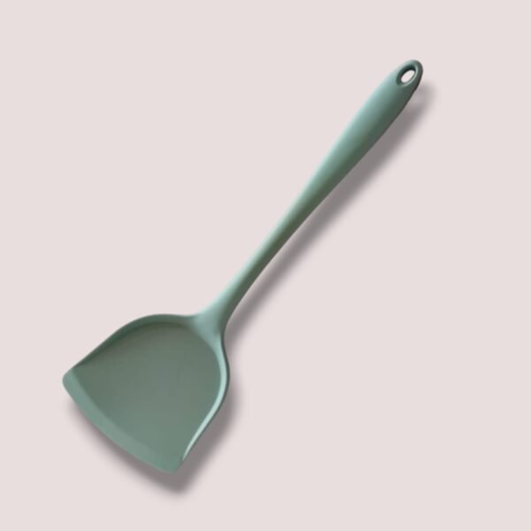Espátula de silicona verde